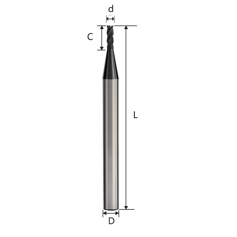 Graphite milling cutter, diamond coating, graphite milling cutter, flat cutter, round nose cutter, ball cutter, CNC tungsten steel alloy Shandong Denso Pricision Tools Co.,Ltd.